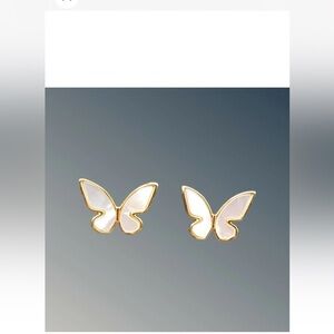 Kate Spade Gold and White Pearl Earrings